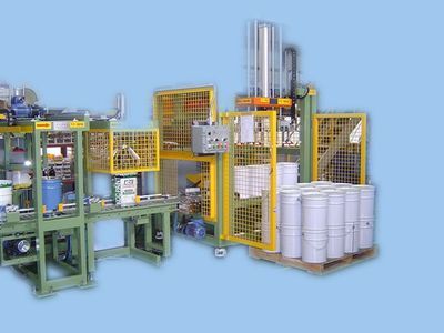 全自動液體化工灌裝生產線 涂料灌裝_包裝機械欄目
